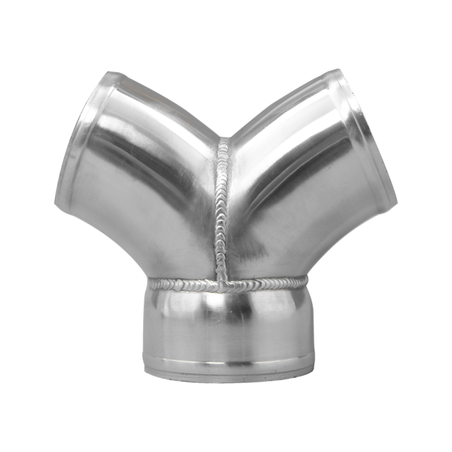 Aluminum Y Pipe Dual 3.5" to 4" Cold Air Intake Turbo Intercooler Pipe