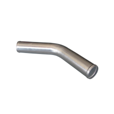 3" 45 Degree Bend Aluminum Pipe, 2.0mm Thick Bend, 18" Length Tube
