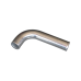 1.75" OD Universal Aluminum Pipe 90 Degree L-Bend, 1.65mm Thick Tube, 15" in Length