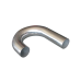 1.5" J-Bend Aluminum Pipe, Mandrel Bent Polished, 1.65mm Thick Tube, 15" Length Tube