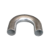 1.5" U-Bend Aluminum Pipe, Mandrel Bent Polished, 1.65mm Thick Tube, 15" Length