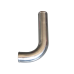 2" L-Bend Aluminum Pipe, Mandrel Bent Polished, 2.0mm Thick Tube, 18" Length