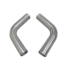 2pcs 3" Inch OD 75 Degree Universal Aluminum Intercooler Intake Pipe Tube