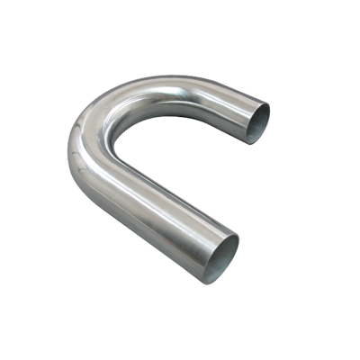 3.5" Aluminum Pipe 180 Degree Mandrel J-Bend, 3.0mm Thick Tube, 24" in Length