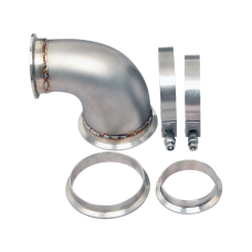 Stainless Steel 4"-3" Reducer 90 Degree Elbow Pipe Vband Flange Clamp