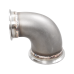 Stainless Steel 4"-3" Reducer 90 Degree Elbow Pipe Vband Flange Clamp