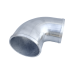 Polished Cast Aluminum 90 Degree 4"- 3.5" O.D. Reducer Elbow Pipe Tube