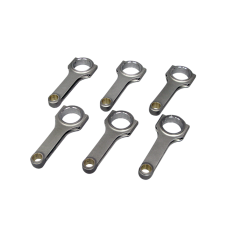 H-Beam Connecting Rods Conrod 6 Pcs For 94-00 BMW E36 E39 E46 M52 M54 2.5 2.7 3.0