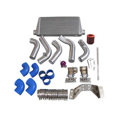 Front Mount Intercooler Piping Pipe Tube Engine Transmission Mount Swap Kit For 240SX S13 S14 2JZ-GTE 2JZGTE