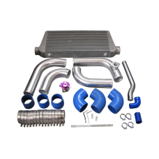 Front Mount Intercooler Piping Pipe Tube Radiator HardPipe Kit For 2JZGTE 2JZ-GTE 2JZ Swap 240SX S13 S14 Stock Turbo