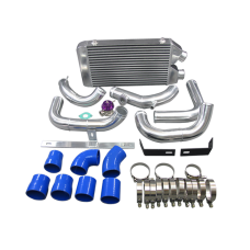 25"x11"x3" FMIC Front Mount Intercooler Pipe Tube Kit + BOV For S13 S14 240SX RB20/RB25DET