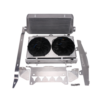 Aluminum Intercooler Radiator Shroud Fan For Chevrolet Corvette C6 LS LS3 NA-T Turbo Aluminum Intercooler Radiator Shroud Fan For Chevrolet Corvette C6 LS LS3 NA-T Turbo