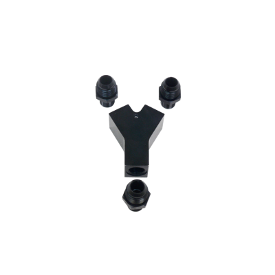 Aluminum Oil Y-Block 3 x AN8 Fitting For Oil or Fuel Application