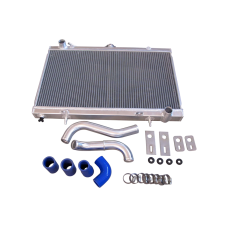 Coolant Radiator + Hard Pipe Kit For 1JZGTE 2JZGTE Engine 83-88 Toyota Truck Hilux