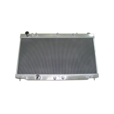 Aluminum Radiator For 1G 90-94 Turbo 4G63 Eclipse Talon, Core: 26"x13"x2", 1.4" Inlet & Outlet