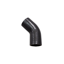 1.75" 45 Degree 65mm Enforced Universal Black Silicon Elbow Hose Coupler