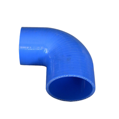 2.5" - 2" 90 Degree Blue Silicon Hose Reducer Elbow For Intercooler Pipe, 85mm Long