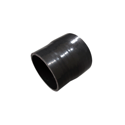 3.25" - 3" Black Straight Silicon Hose Reducer Coupler Pipe 3" Long