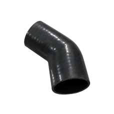 2.75" to 2.60 Inch Black Silicon Hose Reducer 45 Degree Elbow Coupler