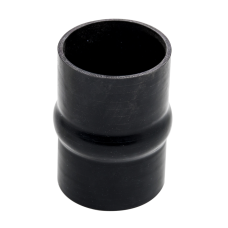 Universal 4" Black Straight Hump Silicon Hose Coupler 6" Long For Intercooler